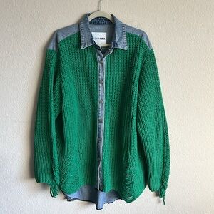 Green Jean Sweater